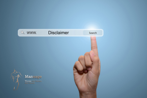 Een illustratieve afbeelding om visueel aan te geven dat dit de disclaimer Mansage is.